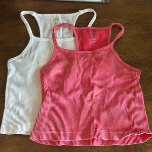 Aura tank top (SET 2 PC) pink and white size:small